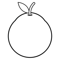 Obraz premium guava vector line art icon