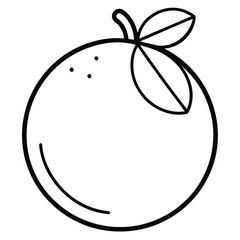 lime vector line art icon