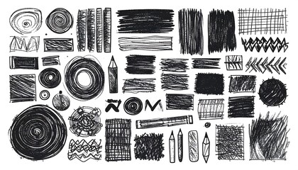 Hand-drawn graphic elements