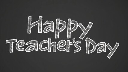 Teacher's Day Message on Chalkboard: A heartwarming chalkboard message wishing educators a Happy Teacher's Day, evoking appreciation for their guidance.