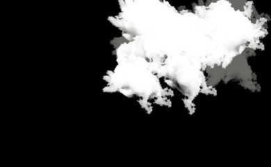 Abstract white smoke wisps creating dynamic organic shapes against a deep void Cloud, fog, Alfabet © PNG Stock