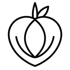 natural food vector line art icon