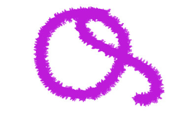 Vibrant pink abstract swirl symbol representing fluid motion and energetic flow in digital art Cloud, fog, Alfabet