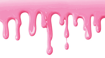 Sensational Pink Liquid Dripping Melted Candy: Sweet Dessert Abstract Background