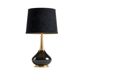 Modern table lamp isolated on white