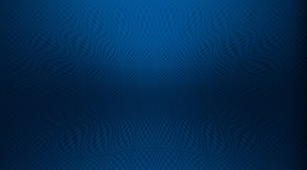 Dark Blue Abstract Background with Curving Checkered Grid Pattern and Gradient