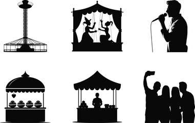 Diwali Carnival and Fair Event Vector Bundle