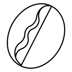 split pea vector line art icon