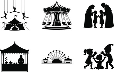 Diwali Carnival and Fair Event Vector Bundle