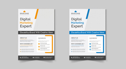 Creative Corporate & Business Flyer Brochure Template Design, abstract business flyer, vector template design. Brochure design, cover, annual report, poster, flyer