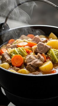 Ollada in Mountain Light: Andorran Winter Stew Simmering with Steam and Soul