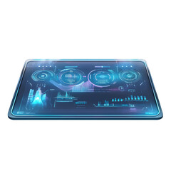 Fototapeta premium Futuristic Holographic Interface Display Technology Design Element