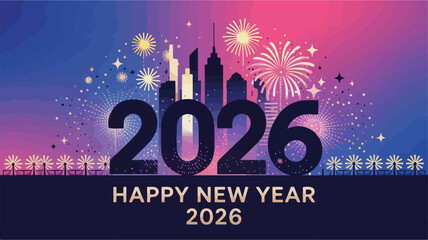 happy new year 2026 typography, happy new year 2026 calligraphy, happy new year 2026 