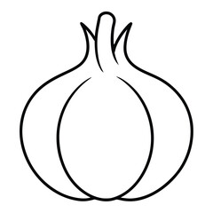 vegetable  vector line art icon