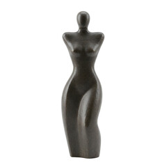 Abstract bronze sculpture of a female figure
