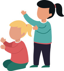 Illustration of Children Playing