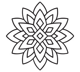 Bold Easy Mandala Coloring Pages 