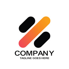 Abstract Dynamic Diagonal Stripe Letter S Logo