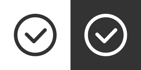 Checkmark icon. Checkmark vector set. Checked check box sign. Approved symbol. Isolated v check mark icon.