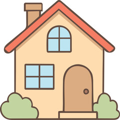 Cute little vector House 