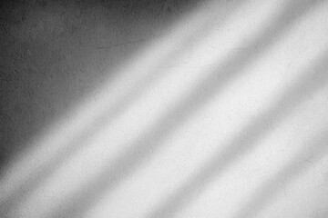 Soft, diagonal shadows cast across a plain white wall create a serene and minimalistic effect. The subtle texture of the wall adds depth to the composition.AI generated.