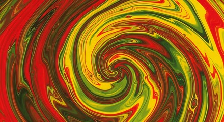 Abstract swirl of vibrant colors creating a mesmerizing visual effect