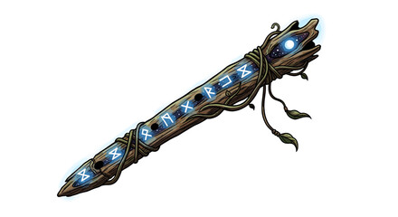 Enchanted Runed Flute: A Magical Instrument of Ancient Power