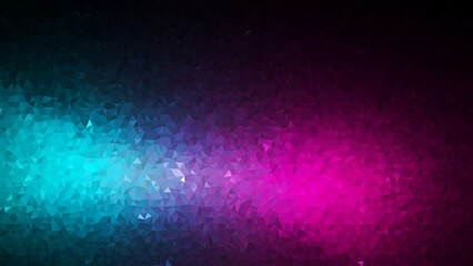 Illustration of abstract geometric background with blue and pink triangles, creating a dynamic and visually appealing design with a sense of depth and movement, perfect for modern projects