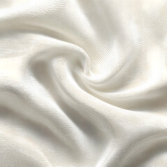 Elegant Cream Fabric with Subtle Mesh and Wave Patterns for Design Projects