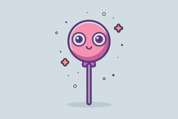 twisted lollipop stick spooky tiny eyes candy treat