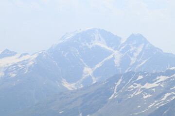 snow covered mountains