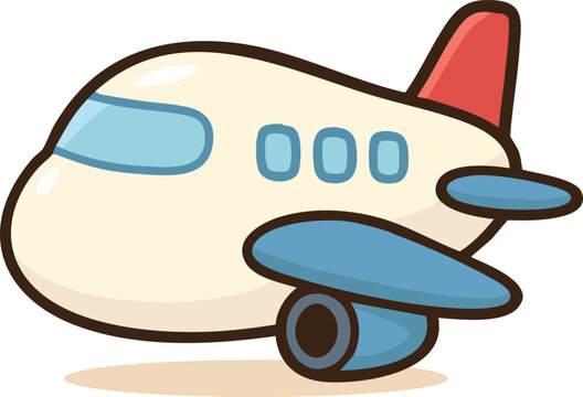 Fototapeta Cute Vector Plane