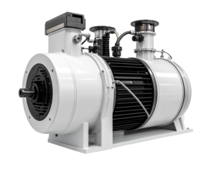 Industrial machine illustration with transparent background technical design