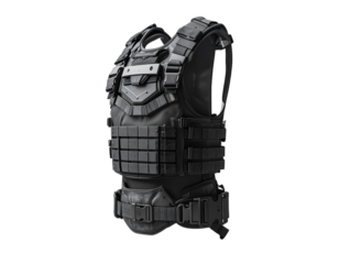 Isometric view of a modern technological device against transparent backdrop