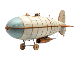 Toy airplane illustration with transparent background