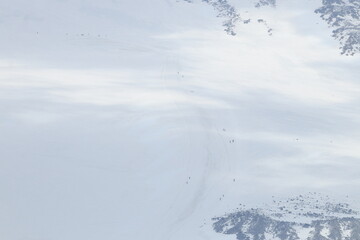 Chain Climbers Ascending Mount
