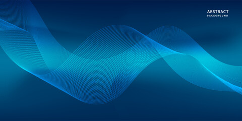 Abstract Technology Background Elegant Blue Wave Design. vector illustration, simple design.