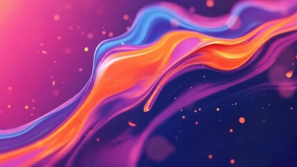 Abstract fluid art vibrant colors and dynamic shapes for design - Powered by Adobe