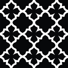 black and white seamless pattern