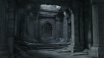 Ancient temple ruins the essence of forgotten civilizations