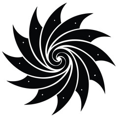 Obraz premium star formation swirl vector icon