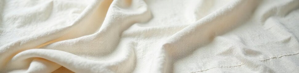 Crumpled Linen Tablecloth Soft Light, Relaxed Elegance, Comfort and Nostalgia