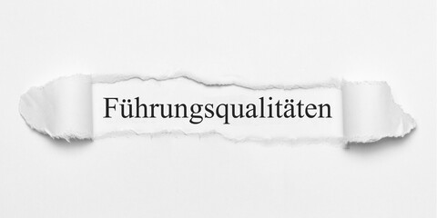 Führungsqualitäten	
