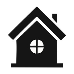 Vector art of cozy house icon for real estate and home design
