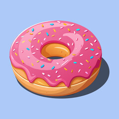 donut with chocolate icing