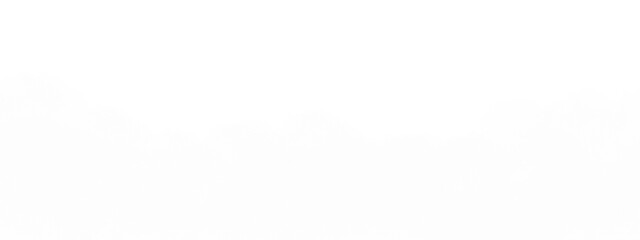 White fluffy cloud transparent PNG border, soft misty sky overlay, realistic airy cloud texture for photo editing and digital design