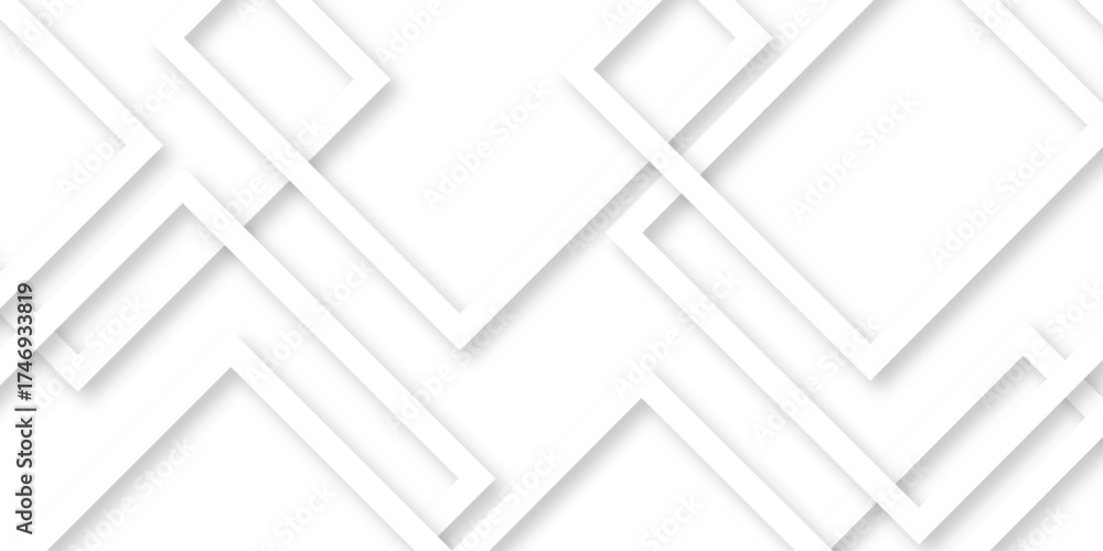 Wall mural abstract tech gradient white, gray creative triangle geometric technology space rectangle randomly a