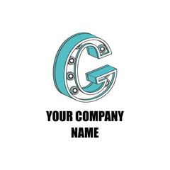 3D Letter G Logo Design – Modern Minimal Corporate Branding Template
