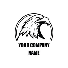 Eagle Head Logo Design – Symbol of Strength, Power, and Freedom for Business Branding