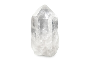 Clear quartz crystal mineral healing stone generating energy